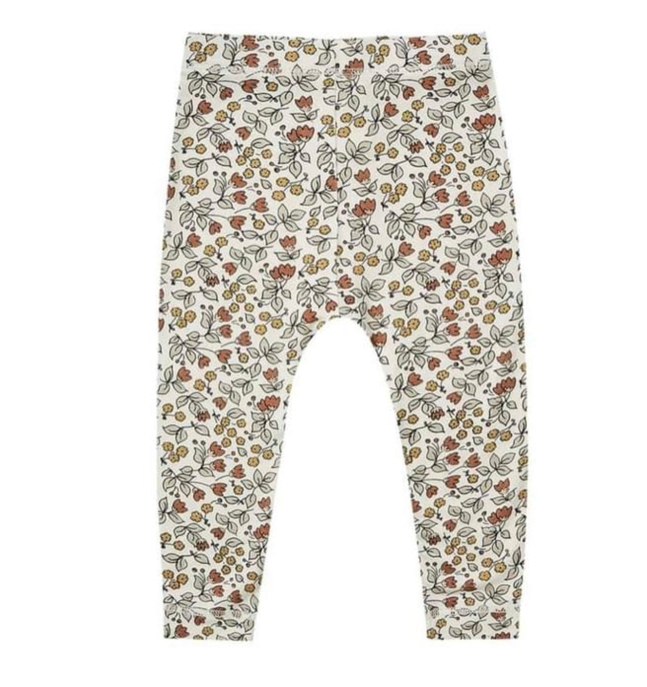 Bamboo Floral Leggings - Quincy Mae